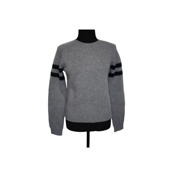 Dylan Gray Merino Wool Stripe Sleeve‎ Sweater Size L - Picture 2 of 5